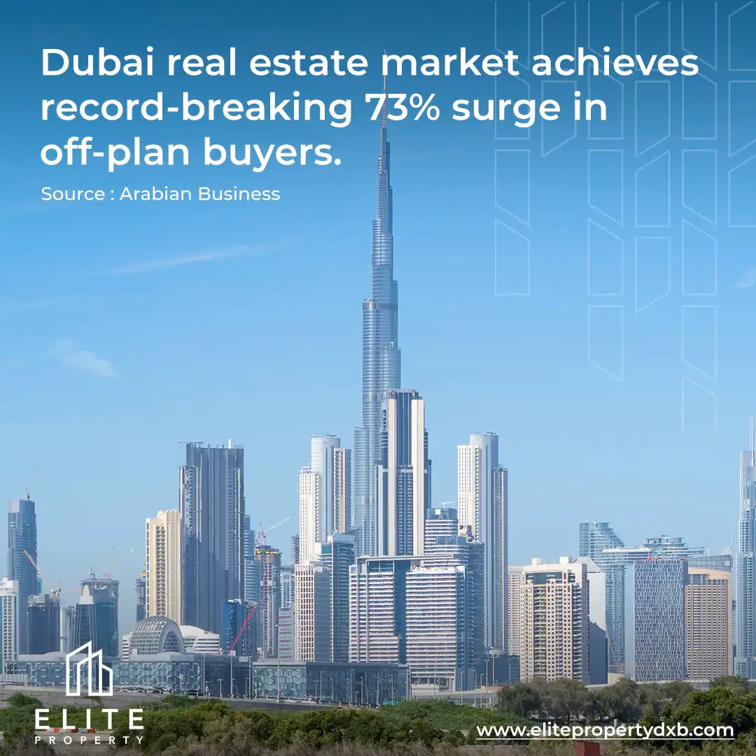 Dubai real estate market achieves record-breaking 73 percent surge in off-plan buyers