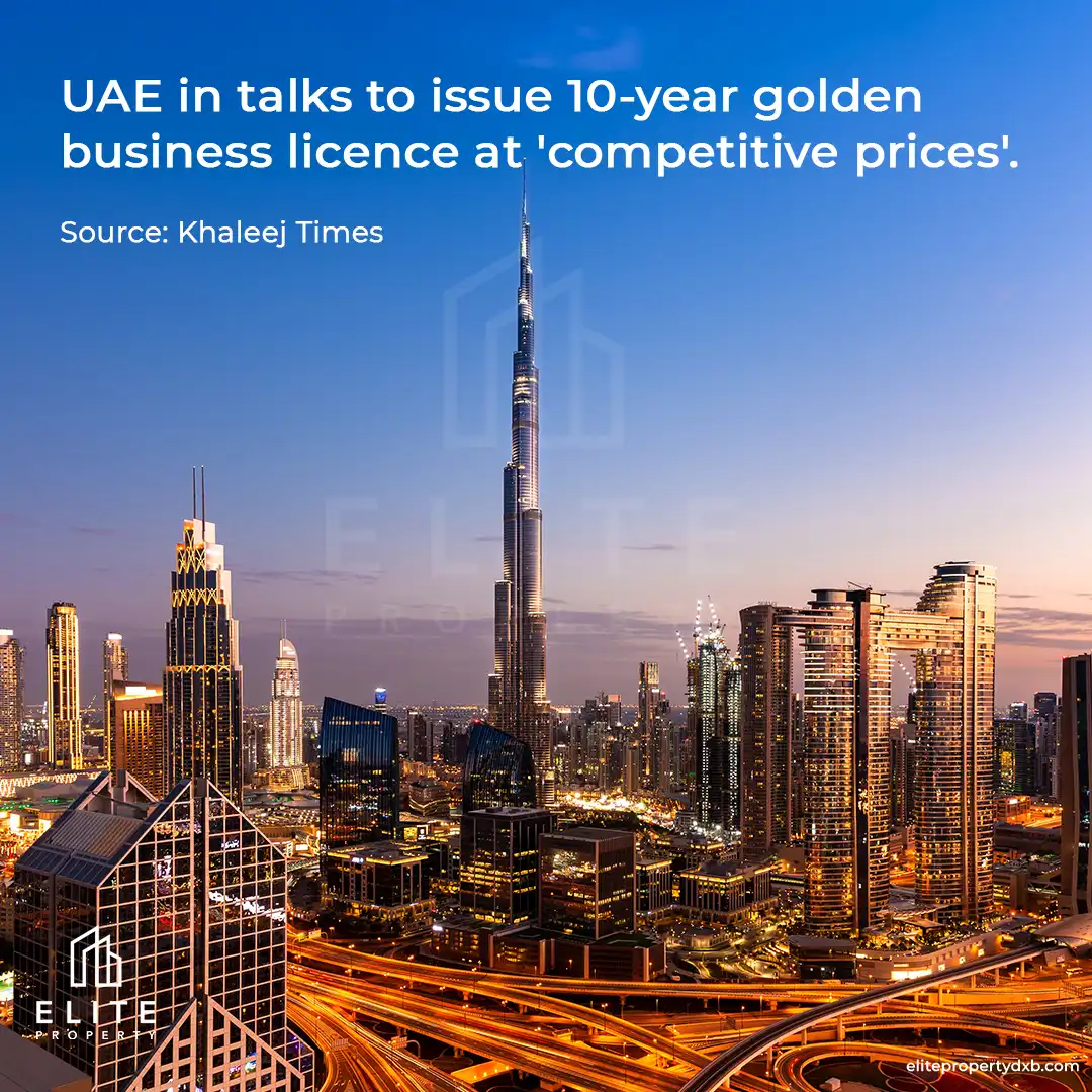 UAE in talks to issue 10-year golden business licence at 'competitive prices'